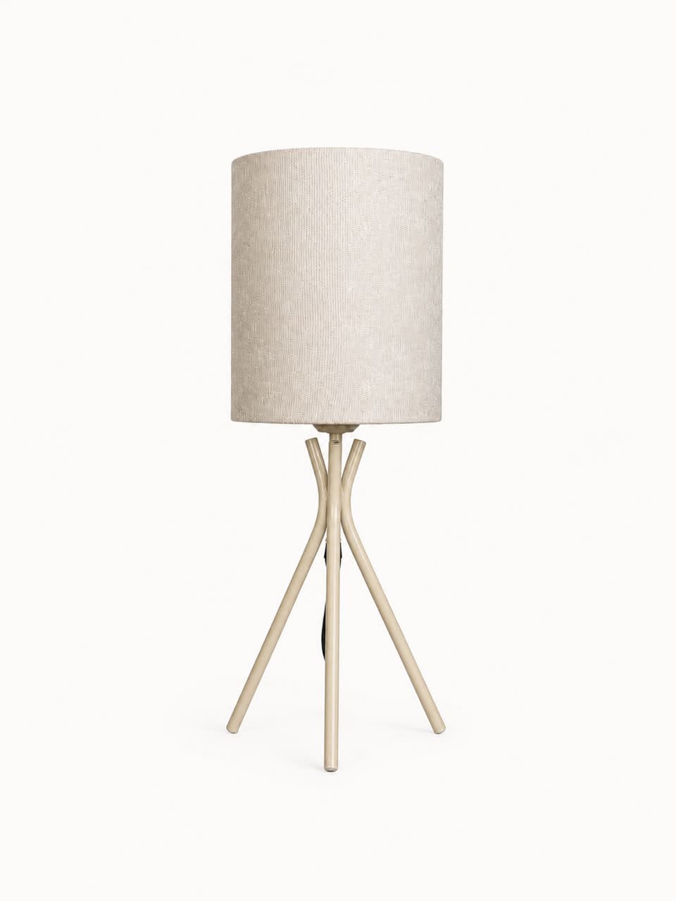 The Apex Tall Cylinder Table Lamp - Off White Base