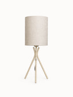 The Apex Tall Cylinder Table Lamp - Off White Base
