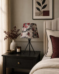 The Apex Baroque Gothic Floral Table Lamp - Black Base