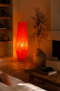 Pear Boho Style Floor Lamp - Burnt Orange