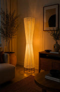Biconical Boho Style Floor lamp - Off White
