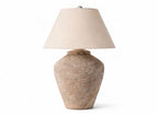 Poetry Textured Ceramic Table Lamp – Rustic Elegance