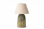 Verde Bloom Ceramic Table Lamp – Artistic Elegance
