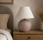 Terra Sphere Ceramic Table Lamp – Organic Minimalism