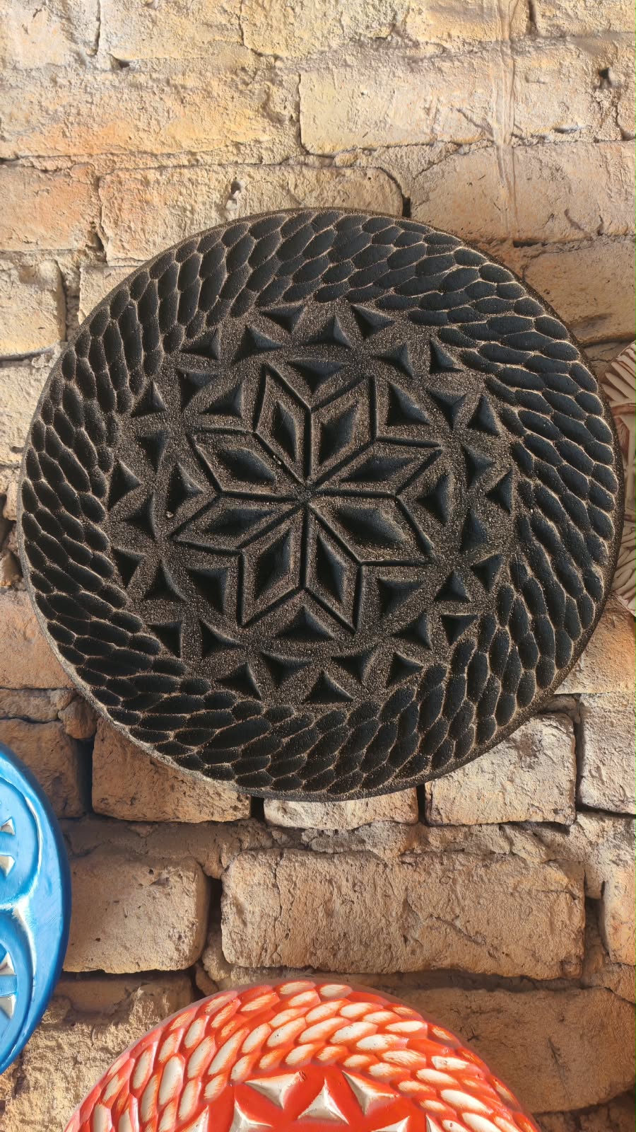Midnight Star Pottery Wall Plate