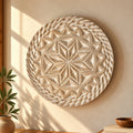 Ivory Star Pottery Wall Plate