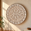 Ivory Bloom Pottery Wall Plate