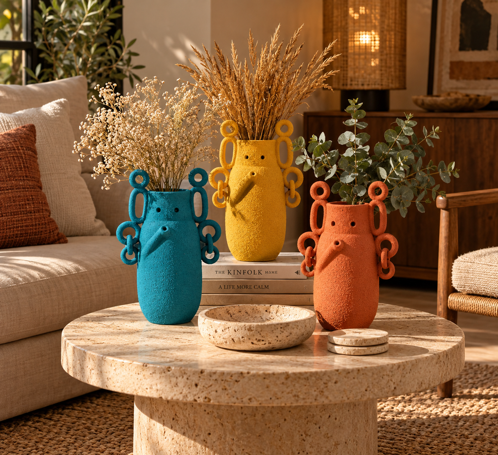 Playful Loop Decorative Vase