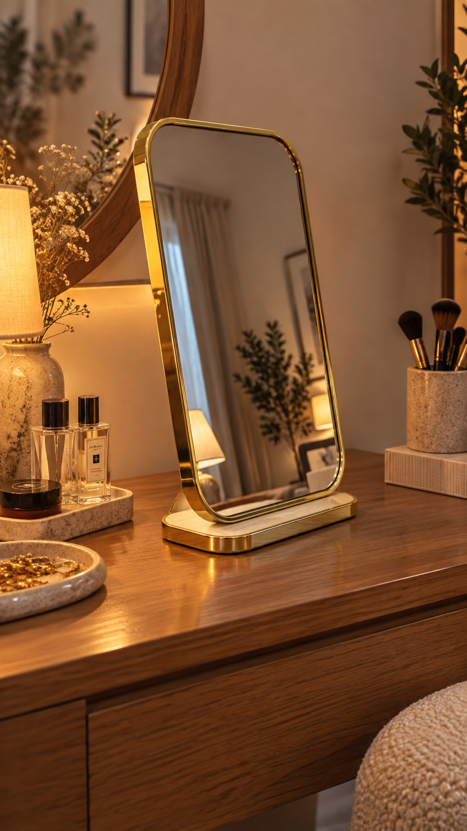 Aurelia Gold Vanity Mirror