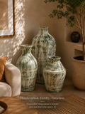 Verdant Heritage Floor Vase Set of three