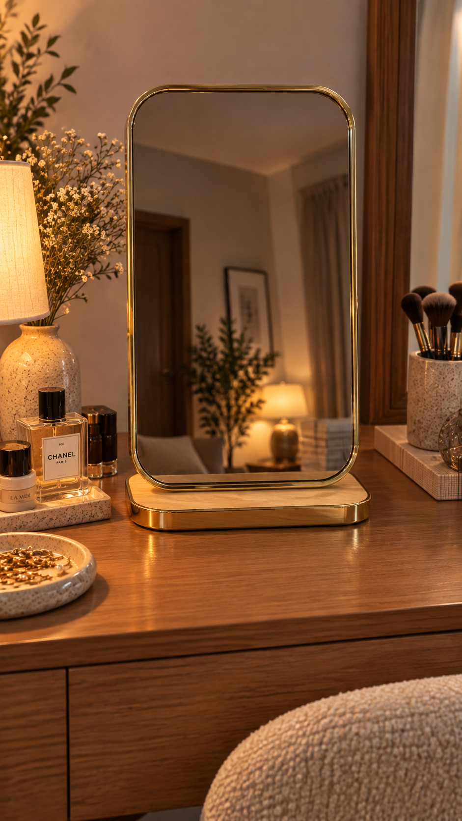Aurelia Gold Vanity Mirror