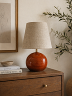 Amber Grove Wooden Table Lamp – Warm Natural Elegance