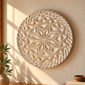Sand & Ivory Star Pottery Wall Plate