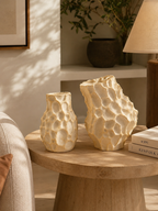 Coral Form Sculptural Vase Set of two