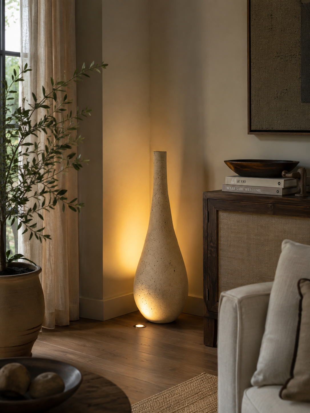 Sahara Teardrop Floor Vase
