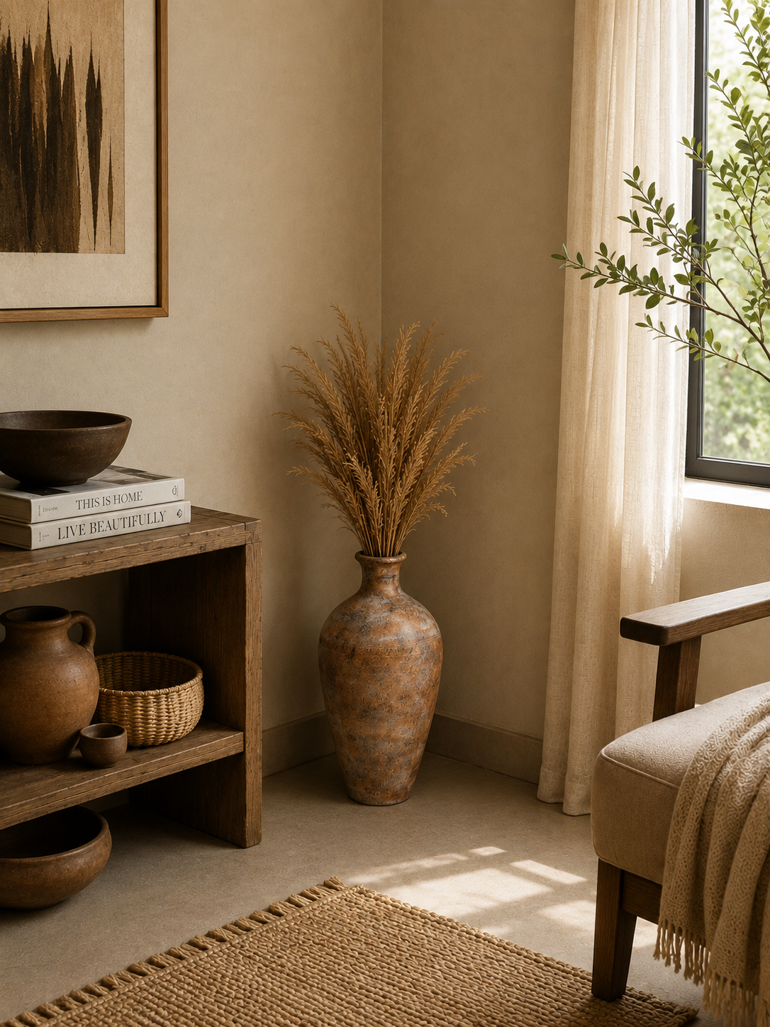 Earthen Patina Pottery Vase – Timeless Rustic Character