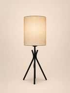 The Apex Tall Cylinder Table Lamp - Black Base